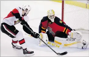  ?? THE ASSOCIATED PRESS FILES ?? Ottawa’s Zack Smith, left, says it’s frustratin­g to look back on the season and recall games his team let slip away. He says those points would have put the Sens in the playoffs.