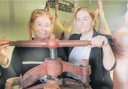  ?? Photo / Warren Buckland ?? Claire Vogtherr and Ellie Vogtherr-Pulford are preparing for Holly Bacon’s celebratio­n of 108 years in business.