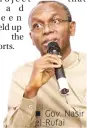  ??  ?? Gov. Nasir el-Rufai