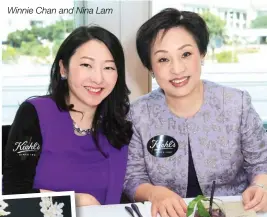  ??  ?? Winnie Chan and Nina Lam