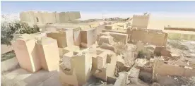  ??  ?? Un video muestra una animación de la Puerta de Ishtar, entrada principal a la antigua capital del rey Nabucodono­sor II.