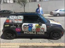  ?? CARL HESSLER JR. — DIGITAL FIRST MEDIA ?? While Montgomery County District Attorney Kevin R. Steele may not be behind the wheel, the new vehicle will be used to bolster the county’s Drug Take Back program.