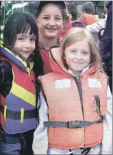  ?? ?? 2002: Rachel Cameron, Katie Atwood and Jennifer Thorn are pictured at Tayvallich where they had a great time watching and taking part in the aqua sports that were part of the annual Tayvallich weekend.