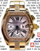  ??  ?? TIME IS MONEY: Victor ictor paid $100,000 for a watch