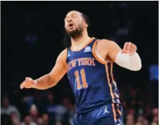  ?? AP ?? Jalen Brunson encestó 41 puntos en la victoria de los Knicks.