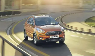 ??  ?? Ford is introducin­g a crossover version of the Ka+ called the Active.