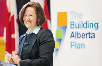  ?? Leah Hennel/Calgary Herald ?? Premier Alison Redford on Monday said “people are going to see some great progress.”