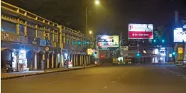  ?? — PTI ?? Connaught Place wears a deserted look during the lockdown in New Delhi on Saturday.