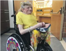  ?? PHIL TANK ?? Saskatoon resident Debbie Windsor appeared before city council’s finance committee on Tuesday to point out that too many barriers to employment and education exist for disabled people in the city.