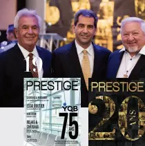  ??  ?? Le 200e numéro du magazine Prestige publié en septembre 2016. Édition spéciale du 20e anniversai­re du magazine Prestige. 19