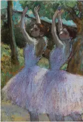  ??  ?? Degas’s ‘Dancers in Violet Skirts’, c.1898