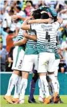  ??  ?? Unión, sinónimo de Santos Laguna