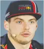  ??  ?? Max Verstappen