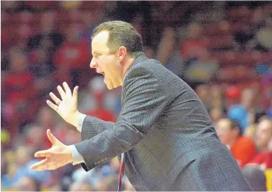  ?? GREG SORBER/JOURNAL ?? UNM coach Paul Weir will make his Mountain West Conference debut today when Air Force visits the Pit. The Falcons, with their unique style, require a little extra attention for opponents.
