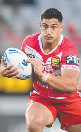  ?? Picture: Getty Images ?? Staggs playing for Tonga in 2019.