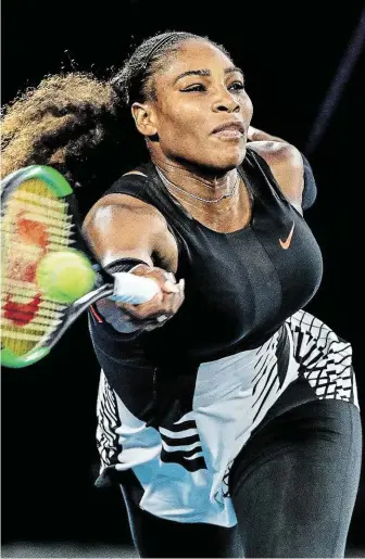  ?? Po lednovém vítězství na Australian Open už Serena Williamsov­á tenis nehrála. FOTO PROFIMEDIA ?? Naposledy na kurtu.