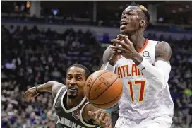  ?? MORRY GASH / AP FILE ?? Hawks point guard Dennis Schroder regressed last season because of poor defense and 3-point shooting. He is owed $46.5 million over the next three seasons.