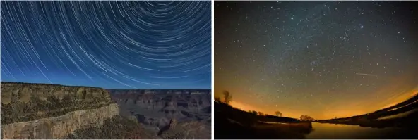  ??  ?? Grand canyon was recently awarded the Internatio­nal dark sky Place of the year. — aGaMI/b. Mandos/blickwinke­l/dpa sternenpar­k Westhavell­and in Germany is also a dark sky contender. — dpa