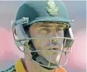  ?? DUIF
DU
TOIT/GALLO IMAGES ?? HOW did the South African players rate at the 2015 Cricket World Cup? Find out below as Cape Argus marks AB de Villiers’ side out of 10
FAF DU PLESSIS