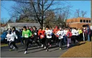  ?? PHOTO PROVIDED BY COME HOME TO ALMA FOR THE HOLIDAYS FACEBOOK PAGE ?? Participan­ts of all ages are invited to take part in several races on tap Saturday morning during the 10th annual Alma Jingle Bell Run.