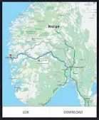  ??  ?? Du kan laste ned kart over Norge og andre land, slik at du slipper å bruke mobildata.