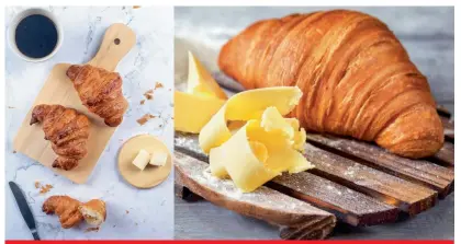 ?? ?? Artisan butter croissants made with European Butter were part of the World Croissant Day celebratio­ns at Spinneys, Umm Suqeim, Dubai as part of a campaign by French Dairy Board and the European Union