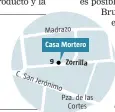  ??  ?? Casa Mortero. C/ Zorrilla, 9. Madrid.
Tel.: 910 59 55 70. Precio medio: 35 euros. casamorter­o.com