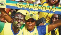  ??  ?? LIBREVILLE: Gabon supporters cheer for their team ahead of the 2017 Africa Cup of Nations group A football match between Gabon and Burkina Faso at the Stade de l’Amitie Sino-Gabonaise in Libreville yesterday. — AFP