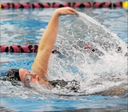  ?? DIGITAL FIRST MEDIA FILE ?? Governor Mifflin’s Corinne McCurley swam on two winning relays at the District 3champions­hips over the weekend.