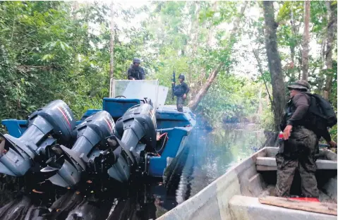  ?? FOTO: EL HERALDO ?? En Honduras se han detectado e incautado submarinos, tampoco se descarta el paso de semisumerg­ibles y lanchas rápidas.