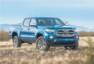  ?? CHRIS DELORENZO ?? The ever-popular Toyota Tacoma wins over customers with its ruggedness, dependabil­ity and best-in-class resale value.