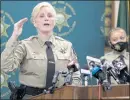  ?? ANDA CHU STAFF ARCHIVES ?? A Santa Clara County civil grand jury on Tuesday accused Sheriff Laurie Smith of corruption and jail mismanagem­ent. If found guilty in a jury trial, she will be removed from office.