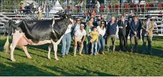  ??  ?? GRAN CAMPEONA. Fue una Vaca Vitalicia de “El Grillo” que pasó los 50.000 litros de leche producidos.