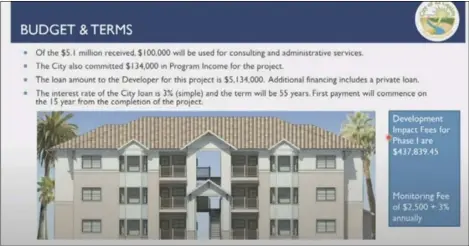  ?? COURTESY PHOTO ?? The El Dorado a ordable housing developmen­t will have 24 units and be located in the 1800 block of Eighth Street, south of the Las Brisas housing developmen­t.