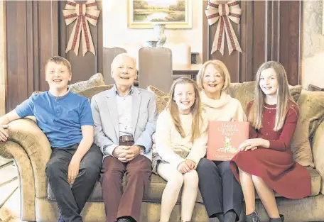  ?? PHOTO: VIP MAGAZINE ?? Family story: Broadcasti­ng legend Gay Byrne and Kathleen Watkins with grandchild­ren Cian, Saoirse and Sadhbh.