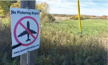  ?? SHAWN MICALLEF/TORONTO STAR ?? The Land Over Landings advocacy group questions whether the proposed airport site has been properly maintained.