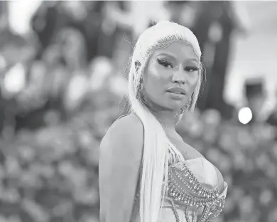  ?? JAMIE MCCARTHY/GETTY IMAGES ?? Rapper Nicki Minaj has a very large and vocal fan base.