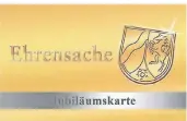  ?? GRAFIK: LAND NRW ?? So sieht die Jubiläumse­hrenamtska­rte aus, die für 25-jähriges ehrenamtli­ches Engagement verliehen wird.