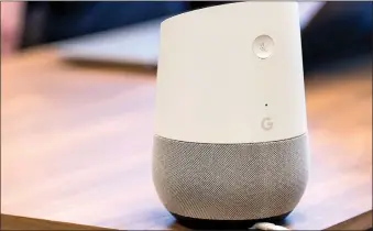  ??  ?? Google Home smart speakers.