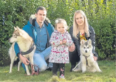  ?? Marr. Picture: Wullie ?? Roksana, Miroslav and daughter Emily face losing their beloved pets.