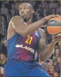  ?? FOTO: MONTILLA ?? Rakim Sanders, del Barça