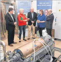  ?? SUBMITTED PHOTO ?? Cape Breton University’s Verschuren Centre for Sustainabi­lity in Energy and the Environmen­t has been given a $2.4-million investment to help it turn marine byproducts into commercial products for the feed, plant and food sectors. Above, CBU chancellor...