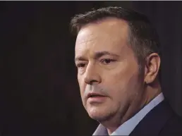  ?? CP FILE PHOTO ?? UCP leader Jason Kenney says if his party wins power they will seriously consider bringing in a changes to reduce the minimum wage for youth and for alcohol servers.