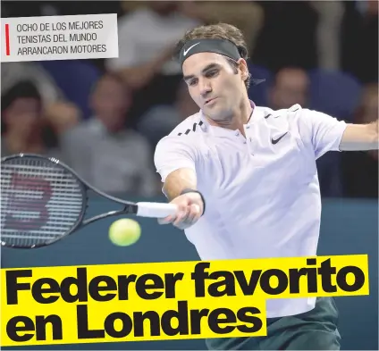  ?? Roger Federer, a sus 36 años, juega el mejor tenis de su carrera; Nadal desea topárselo en la final. Archivo/La República ?? OCHO DE LOS MEJORES TENISTAS DEL MUNDO ARRANCARON MOTORES