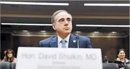  ?? SUSAN WALSH/AP ?? Veterans Affairs chief David Shulkin referred Thursday to a safety process “that works.”