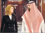  ??  ?? Saudi Arabia's crown prince Mohammed bin Salman speaks with CBS correspond­ent Norah O'donnell during an interview.
CBS HANDOUT VIA REUTERS