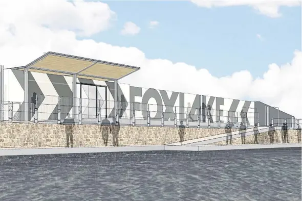  ??  ?? An artist’s impression of the wakeboardi­ng centre set to open later this year. The launch date of the facility has been pushed back a month.