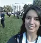  ??  ?? Adriana Alvarez in a selfie outside the White House in 2015.
| SUPPLIED PHOTO