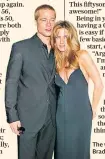 ??  ?? The way they were: Brad and Jen in 2004