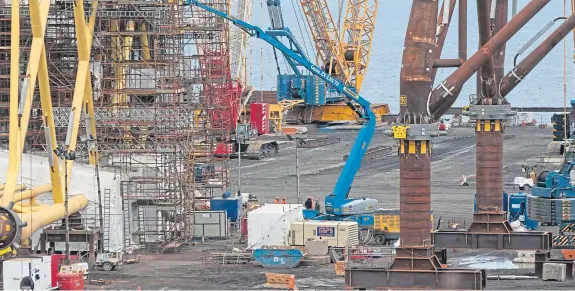  ?? Picture: Tina Norris. ?? “A dark day”: the BiFab site at Methil.